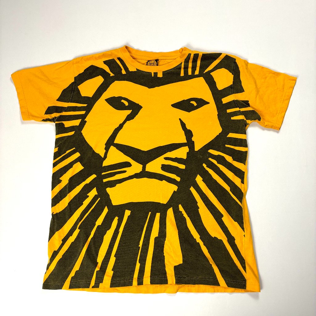 Disney's The Lion King Broadway T Shirt Yellow Xl Big Print Musical